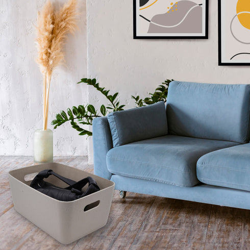 Super soft double-wall structured storage basket